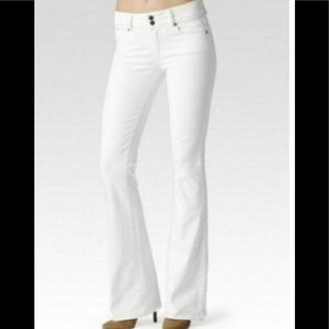 Paige white flare hidden hills mid rise jeans size 30